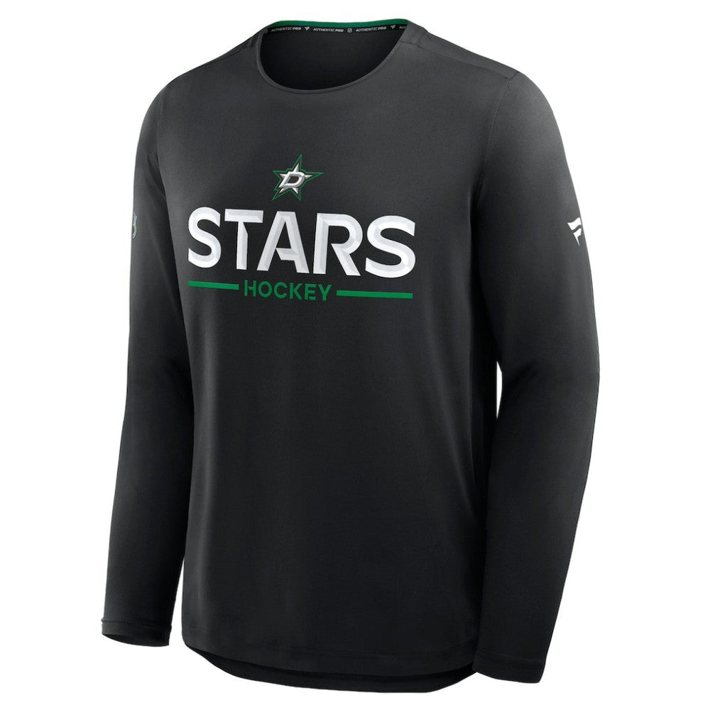 Dallas Stars Fanatics Authentic Pro Rink Tech Long Sleeve T-Shirt - Black | US 202495526