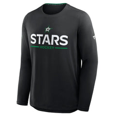 Dallas Stars Fanatics Authentic Pro Rink Tech Long Sleeve T-Shirt - Black | US 202495526