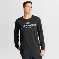 Los Angeles Kings Fanatics Authentic Pro Rink Tech Long Sleeve T-Shirt - Black | US 202495530