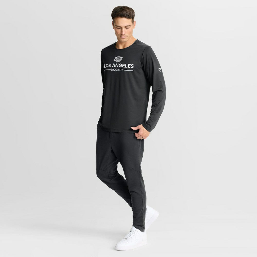Los Angeles Kings Fanatics Authentic Pro Rink Tech Long Sleeve T-Shirt - Black | US 202495530