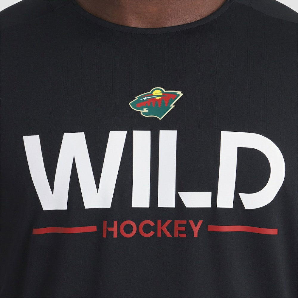 Minnesota Wild Fanatics Authentic Pro Rink Tech Long Sleeve T-Shirt - Black | US 202495531