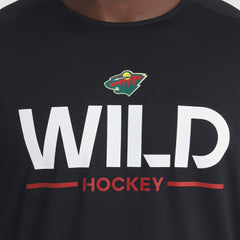 Minnesota Wild Fanatics Authentic Pro Rink Tech Long Sleeve T-Shirt - Black | US 202495531