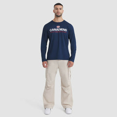 Montreal Canadiens Fanatics Authentic Pro Rink Tech Long Sleeve T-Shirt - Navy | US 202495532