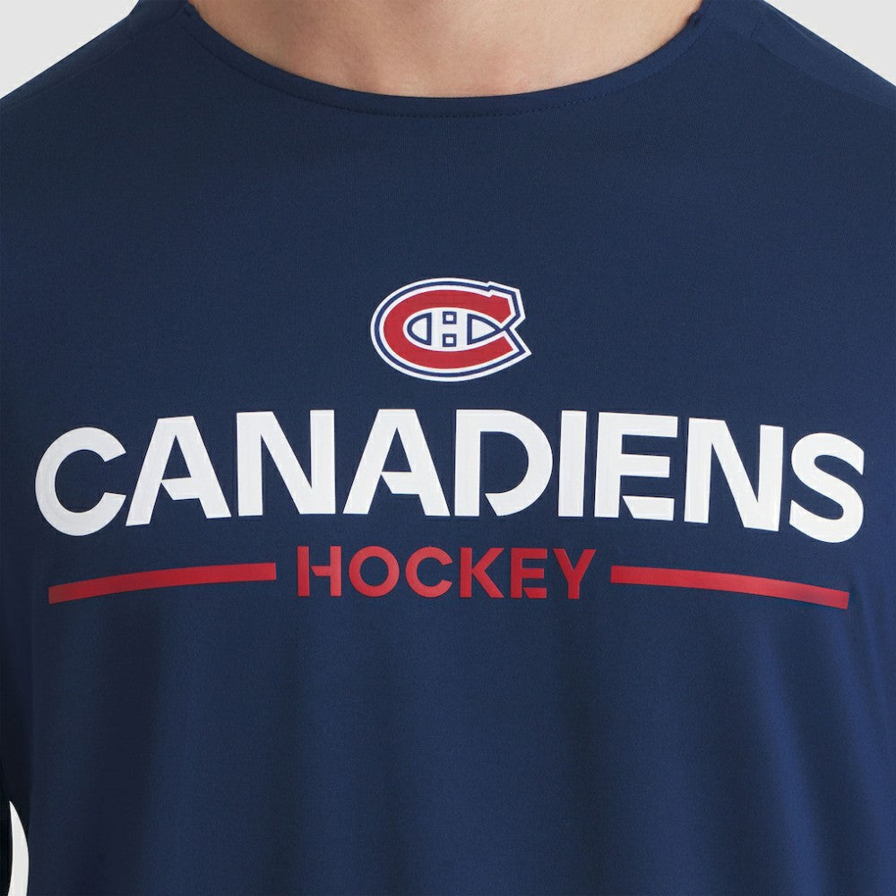 Montreal Canadiens Fanatics Authentic Pro Rink Tech Long Sleeve T-Shirt - Navy | US 202495532