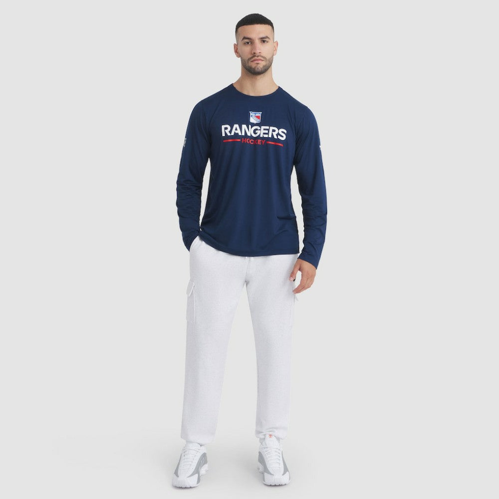 New York Rangers Fanatics Authentic Pro Rink Tech Long Sleeve T-Shirt - Navy | US 202495536