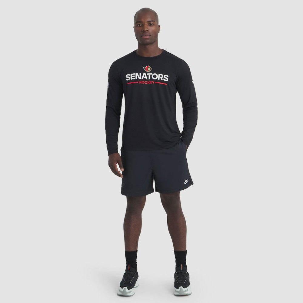 Ottawa Senators Fanatics Authentic Pro Rink Tech Long Sleeve T-Shirt - Black | US 202495539