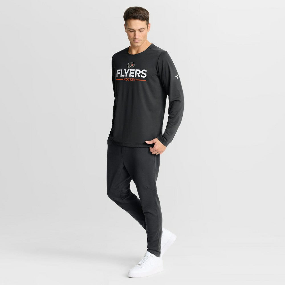 Philadelphia Flyers Fanatics Authentic Pro Rink Tech Long Sleeve T-Shirt - Black | US 202495540