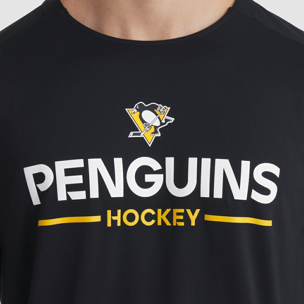 Pittsburgh Penguins Fanatics Authentic Pro Rink Tech Long Sleeve T-Shirt - Black | US 202495541