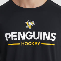 Pittsburgh Penguins Fanatics Authentic Pro Rink Tech Long Sleeve T-Shirt - Black | US 202495541