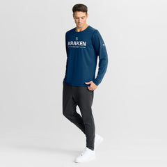 Seattle Kraken Fanatics Authentic Pro Rink Tech Long Sleeve T-Shirt - Navy | US 202495543