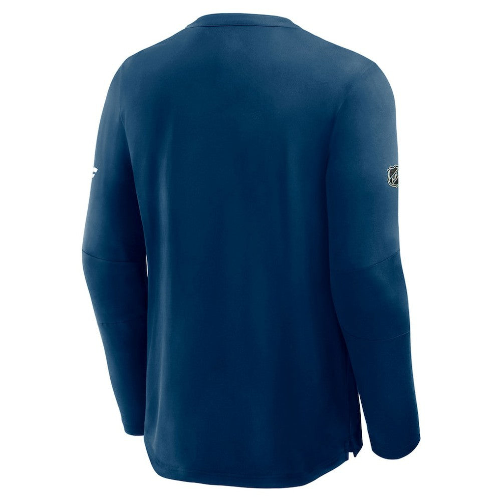 Seattle Kraken Fanatics Authentic Pro Rink Tech Long Sleeve T-Shirt - Navy | US 202495543