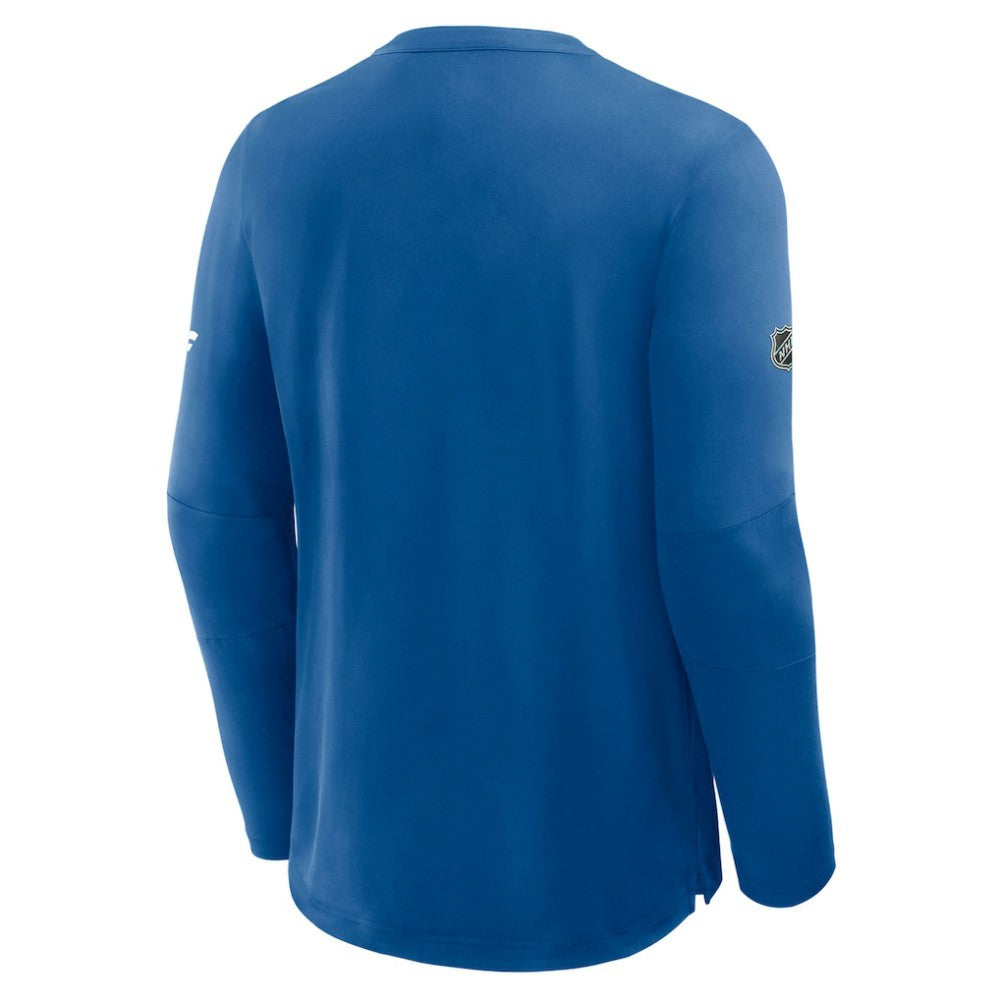 St. Louis Blues Fanatics Authentic Pro Rink Tech Long Sleeve T-Shirt - Blue | US 202495544