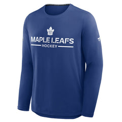 Toronto Maple Leafs Fanatics Authentic Pro Rink Tech Long Sleeve T-Shirt - Blue | US 202495546