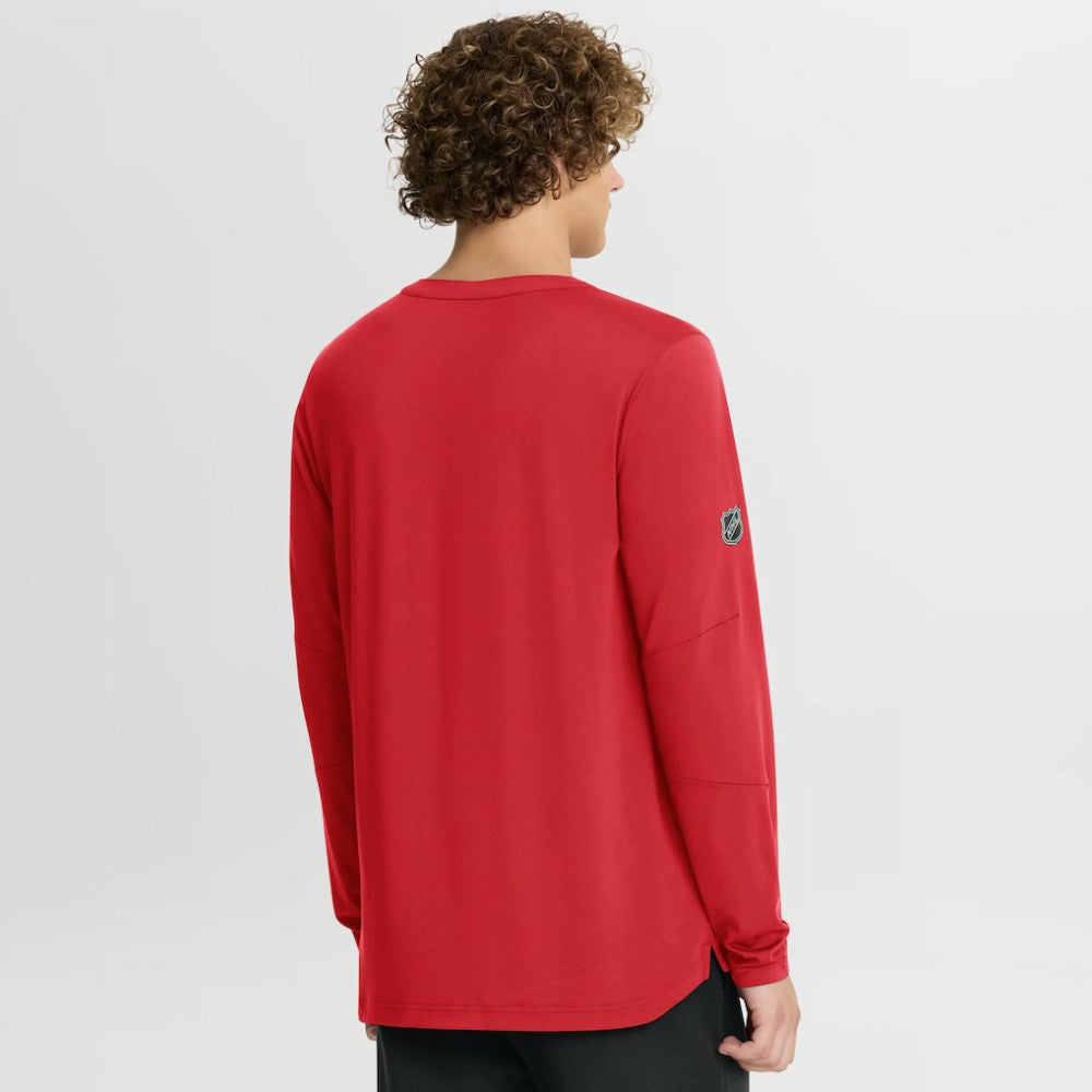 Chicago Blackhawks Fanatics Authentic Pro Centennial Rink Tech Long Sleeve T-Shirt - Red | US 202495552