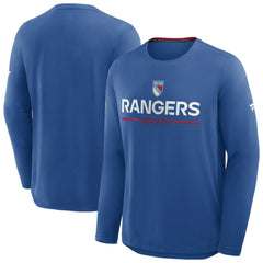 New York Rangers Fanatics Authentic Pro Rink Centennial Tech Long Sleeve T-Shirt - Blue | US 202495553