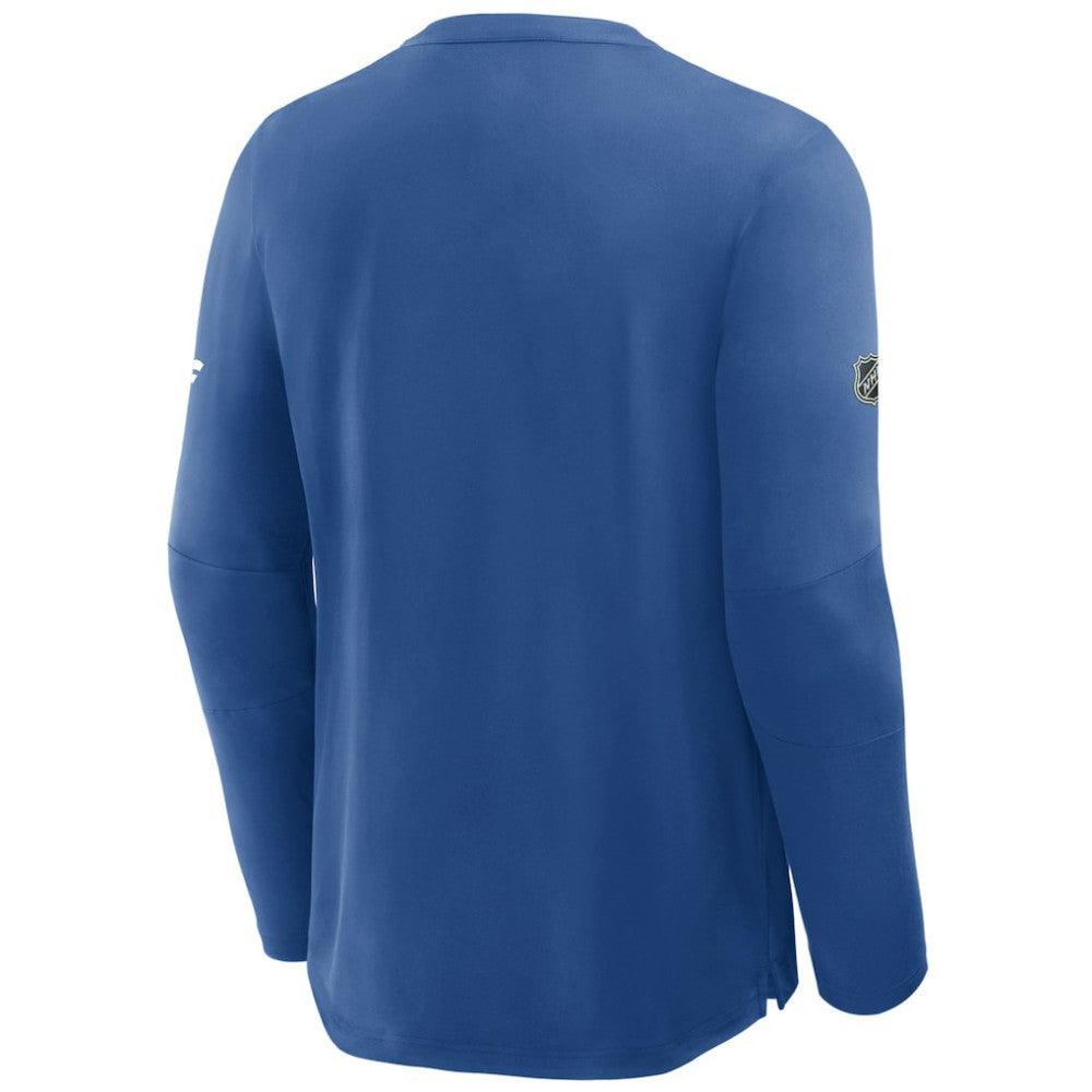 New York Rangers Fanatics Authentic Pro Rink Centennial Tech Long Sleeve T-Shirt - Blue | US 202495553