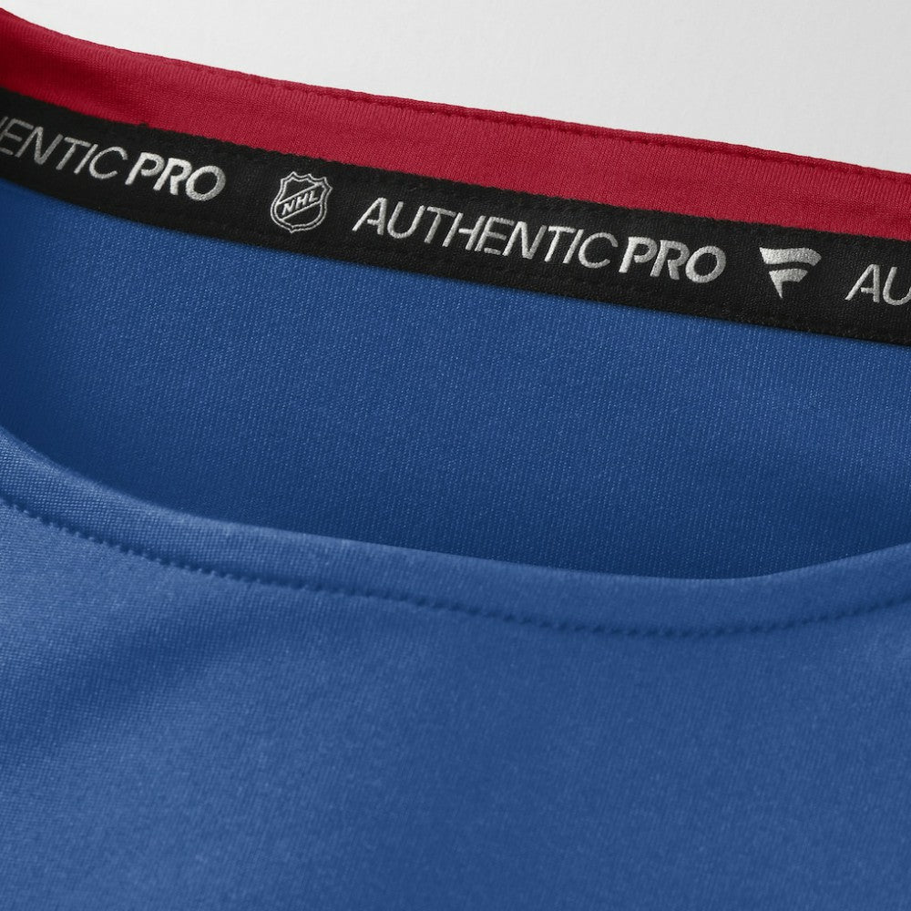 New York Rangers Fanatics Authentic Pro Rink Centennial Tech Long Sleeve T-Shirt - Blue | US 202495553
