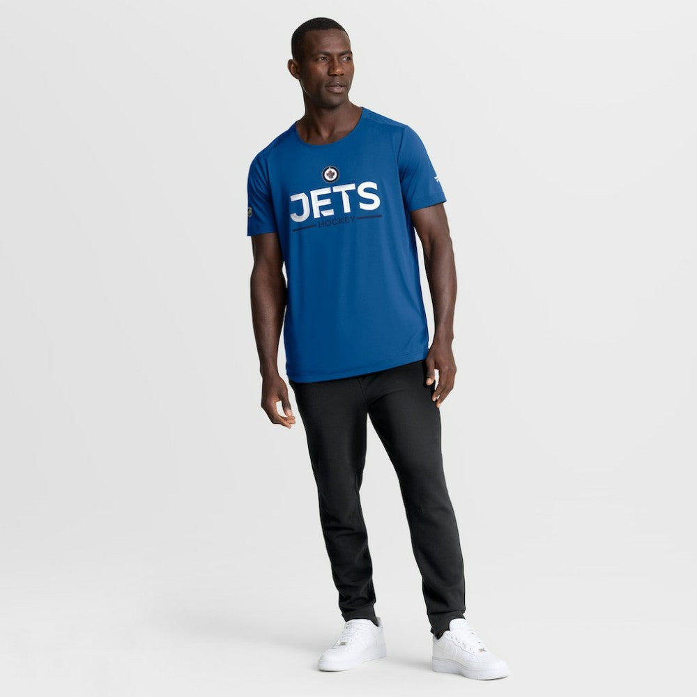 Winnipeg Jets Fanatics Authentic Pro Rink Tech T-Shirt - Blue | US 202495581