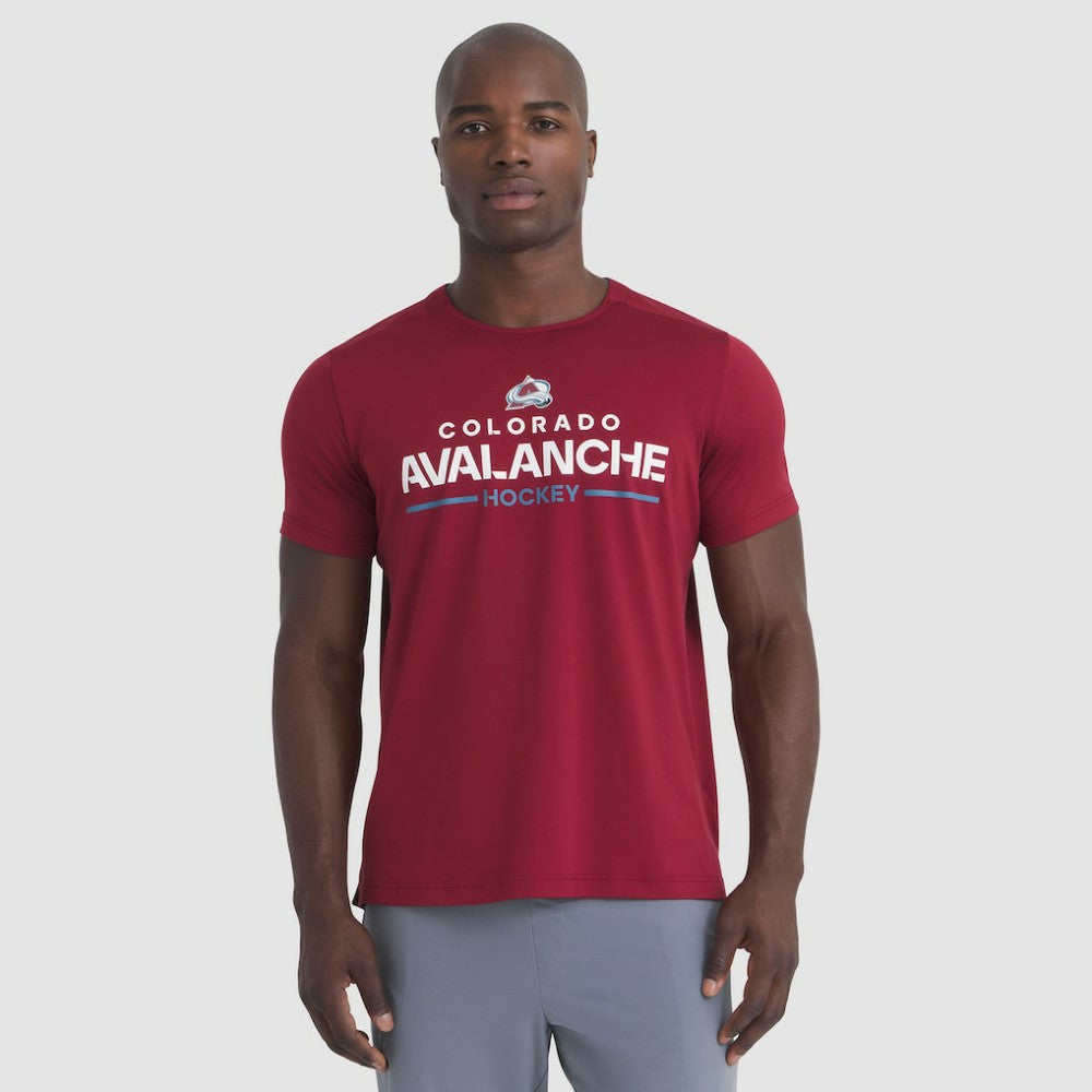 Colorado Avalanche Fanatics Authentic Pro Rink Tech T-Shirt - Burgundy | US 202495584