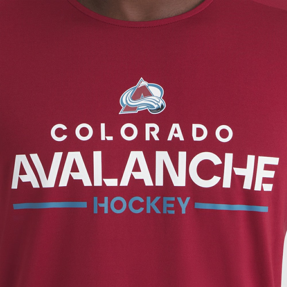 Colorado Avalanche Fanatics Authentic Pro Rink Tech T-Shirt - Burgundy | US 202495584