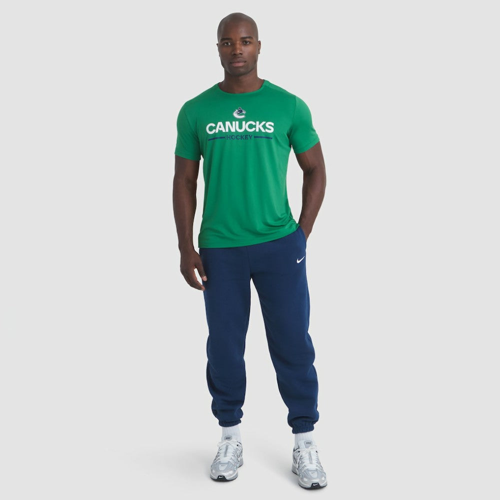 Vancouver Canucks Fanatics Authentic Pro Rink Tech T-Shirt - Green | US 202495586