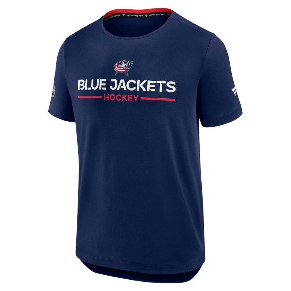 Columbus Blue Jackets Fanatics Authentic Pro Rink Tech T-Shirt - Navy | US 202495587