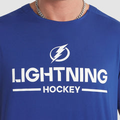 Tampa Bay Lightning Fanatics Authentic Pro Rink Tech T-Shirt - Blue | US 202495597