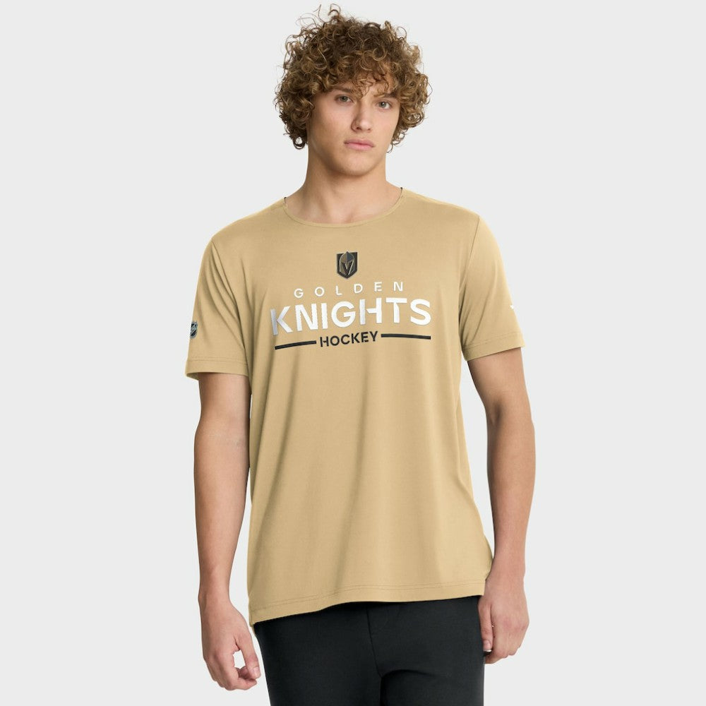 Vegas Golden Knights Fanatics Authentic Pro Rink Tech T-Shirt - Gold | US 202495599