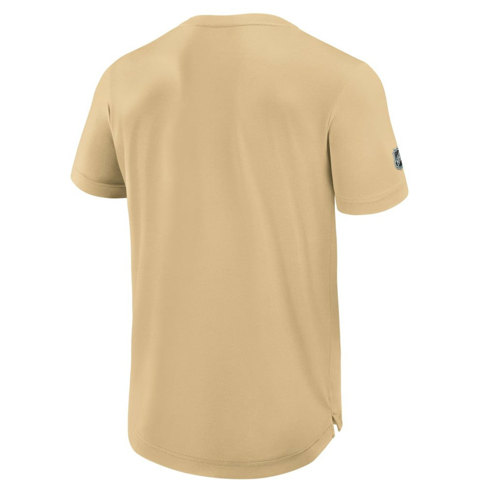 Vegas Golden Knights Fanatics Authentic Pro Rink Tech T-Shirt - Gold | US 202495599