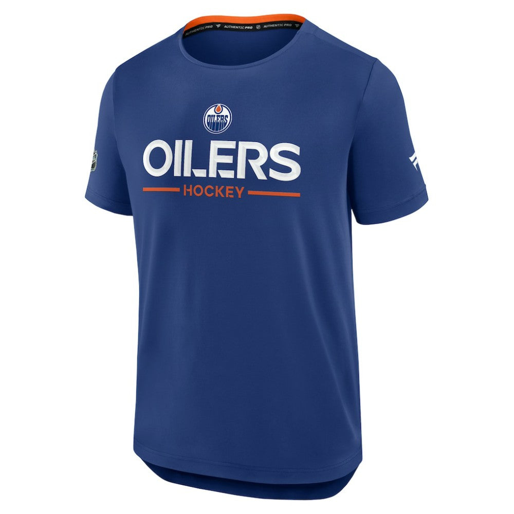 Edmonton Oilers Fanatics Authentic Pro Rink Tech T-Shirt - Royal | US 202495607