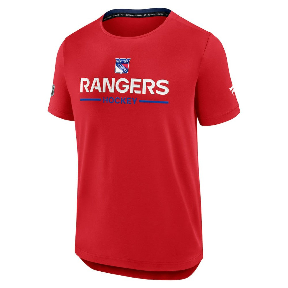 New York Rangers Fanatics Authentic Pro Rink Tech T-Shirt - Red | US 202495616