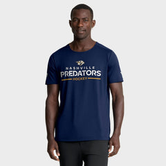 Nashville Predators Fanatics Authentic Pro Rink Tech T-Shirt - Navy | US 202495624