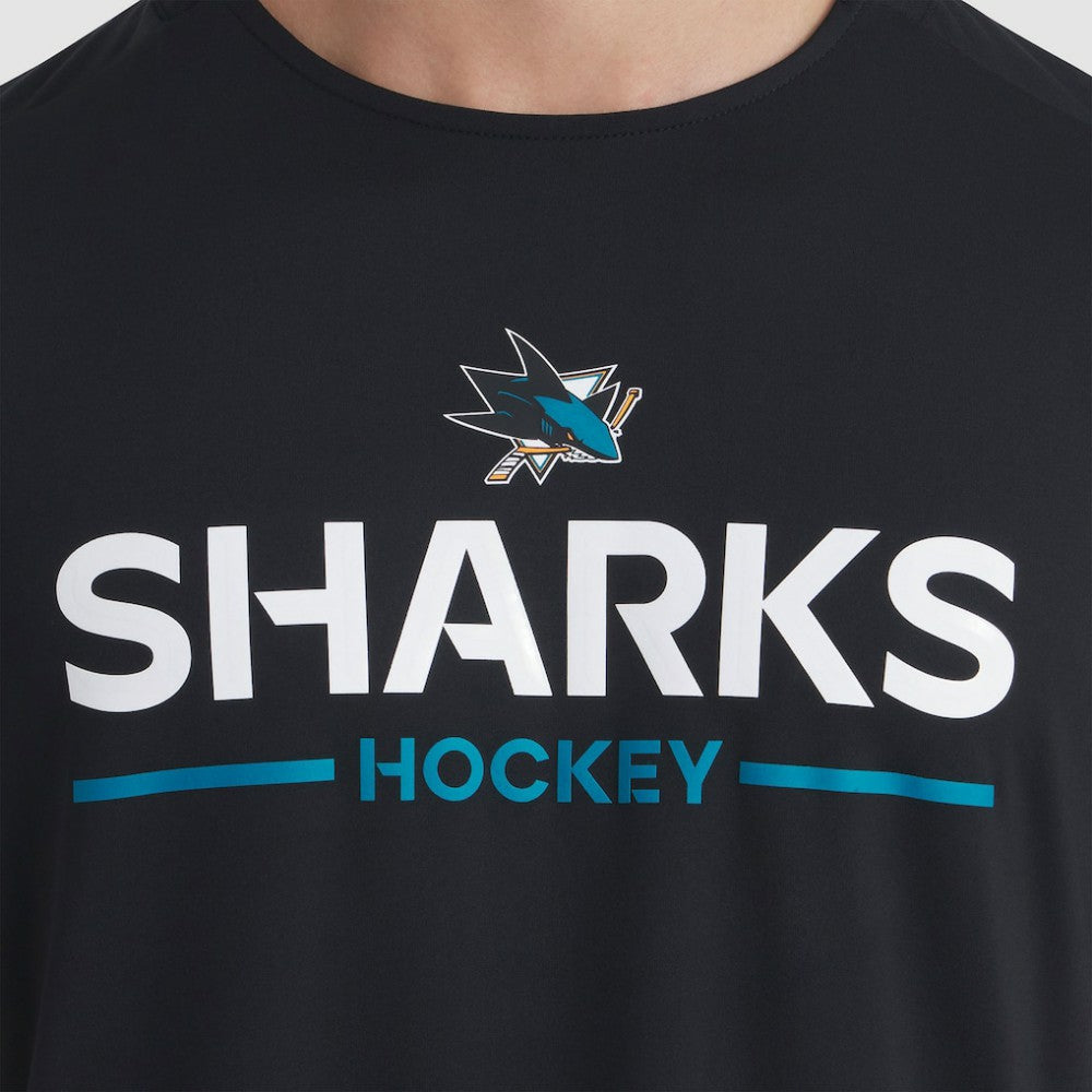San Jose Sharks Fanatics Authentic Pro Rink Tech T-Shirt - Black | US 202495626