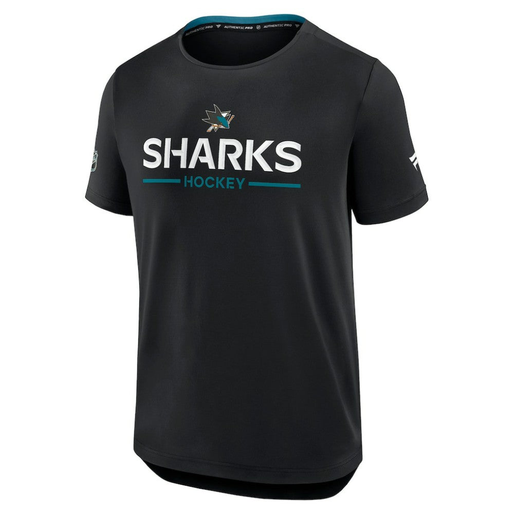 San Jose Sharks Fanatics Authentic Pro Rink Tech T-Shirt - Black | US 202495626