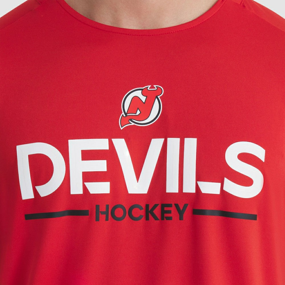 New Jersey Devils Fanatics Authentic Pro Rink Tech T-Shirt - Red | US 202495627