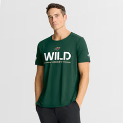 Minnesota Wild Fanatics Authentic Pro Rink Tech T-Shirt - Green | US 202495628