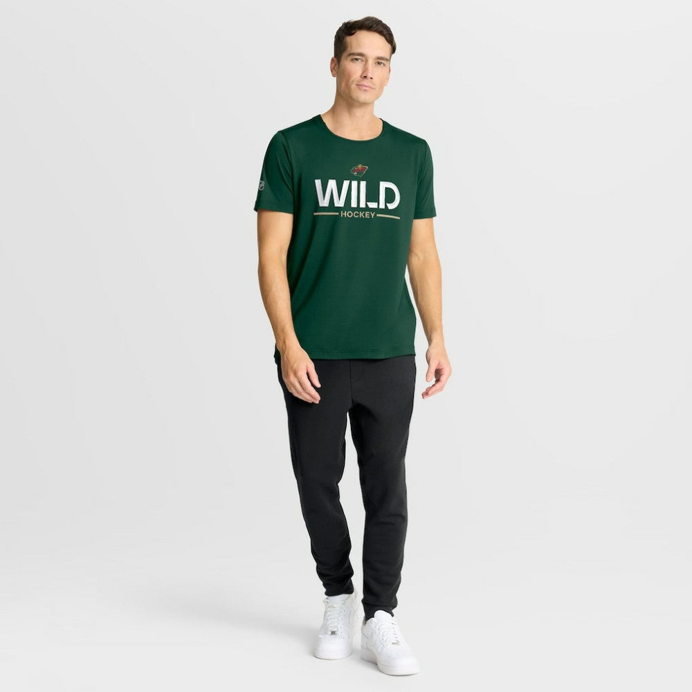 Minnesota Wild Fanatics Authentic Pro Rink Tech T-Shirt - Green | US 202495628
