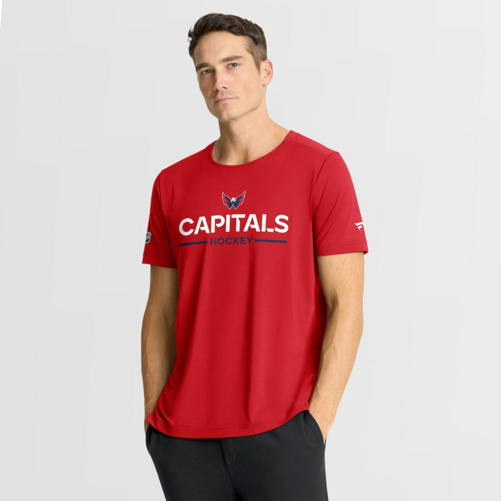 Washington Capitals Fanatics Authentic Pro Rink Tech T-Shirt - Red | US 202495632