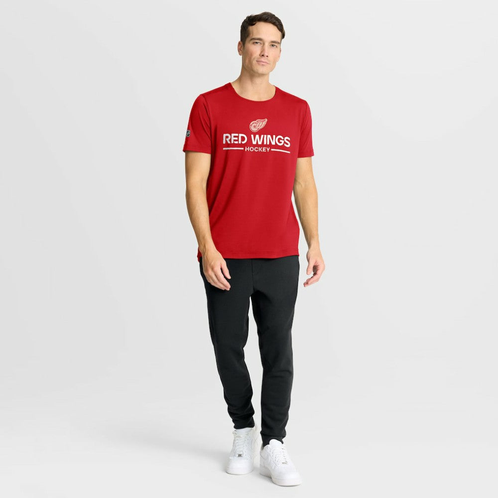 Detroit Red Wings Fanatics Authentic Pro Centennial Rink Tech T-Shirt - Red | US 202495634