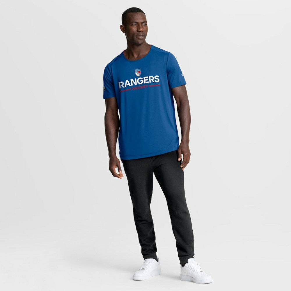 New York Rangers Fanatics Authentic Pro Rink Centennial Tech T-Shirt - Blue | US 202495636
