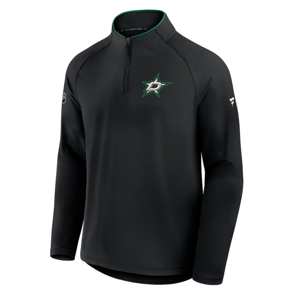 Dallas Stars Fanatics Authentic Pro Rink Training Quarter-Zip Pullover - Black | US 202495637