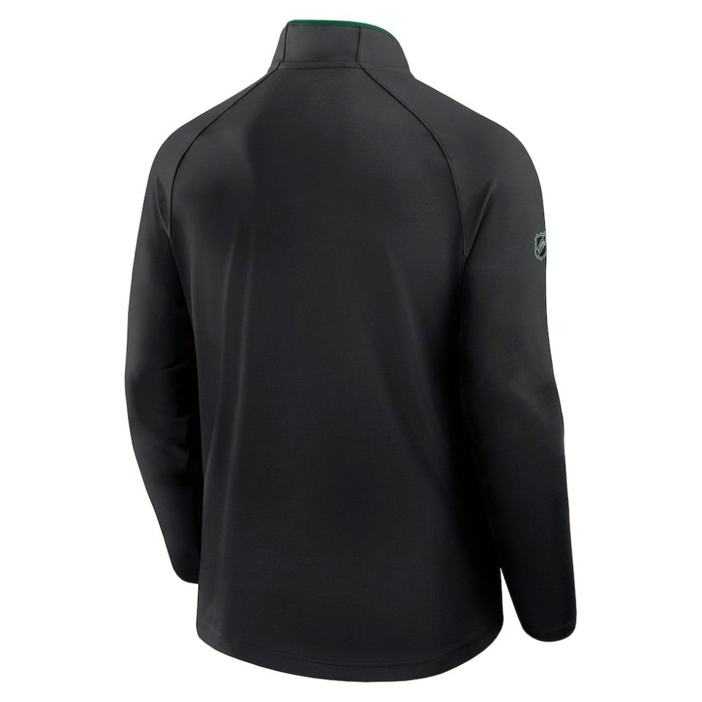 Dallas Stars Fanatics Authentic Pro Rink Training Quarter-Zip Pullover - Black | US 202495637
