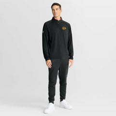 Chicago Blackhawks Fanatics Authentic Pro Rink Training Quarter-Zip Pullover - Black | US 202495640