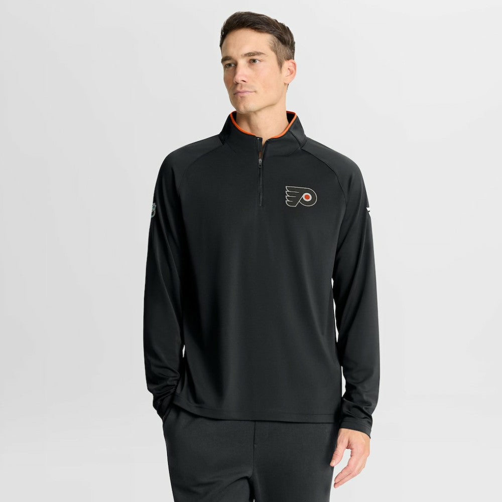 Philadelphia Flyers Fanatics Authentic Pro Rink Training Quarter-Zip Pullover - Black | US 202495651