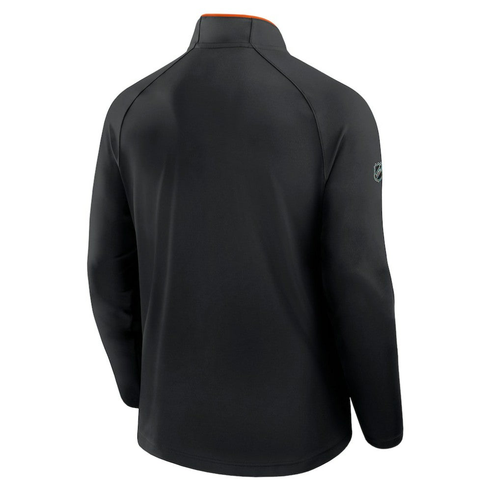 Philadelphia Flyers Fanatics Authentic Pro Rink Training Quarter-Zip Pullover - Black | US 202495651