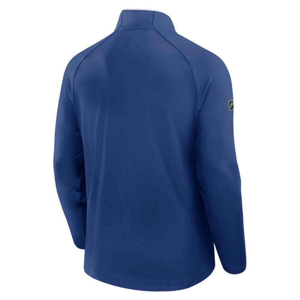 Toronto Maple Leafs Fanatics Authentic Pro Rink Training Quarter-Zip Pullover - Blue | US 202495655