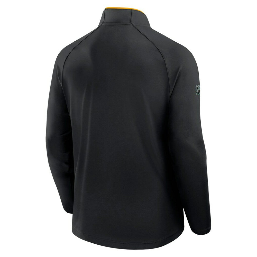Pittsburgh Penguins Fanatics Authentic Pro Rink Training Quarter-Zip Pullover - Black | US 202495656