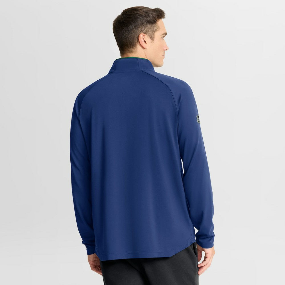 Vancouver Canucks Fanatics Authentic Pro Rink Training Quarter-Zip Pullover - Blue | US 202495659