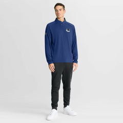 Vancouver Canucks Fanatics Authentic Pro Rink Training Quarter-Zip Pullover - Blue | US 202495659