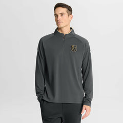 Vegas Golden Knights Fanatics Authentic Pro Rink Training Quarter-Zip Pullover - Gray | US 202495663